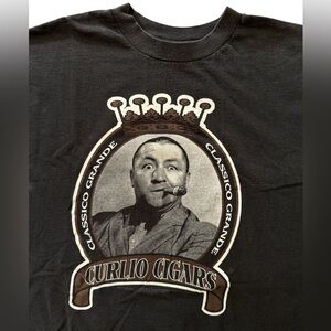 Vintage 90s Three Stooges Curly Tv Show Promo Graphic T-Shirt Size XXL 90s Cigar